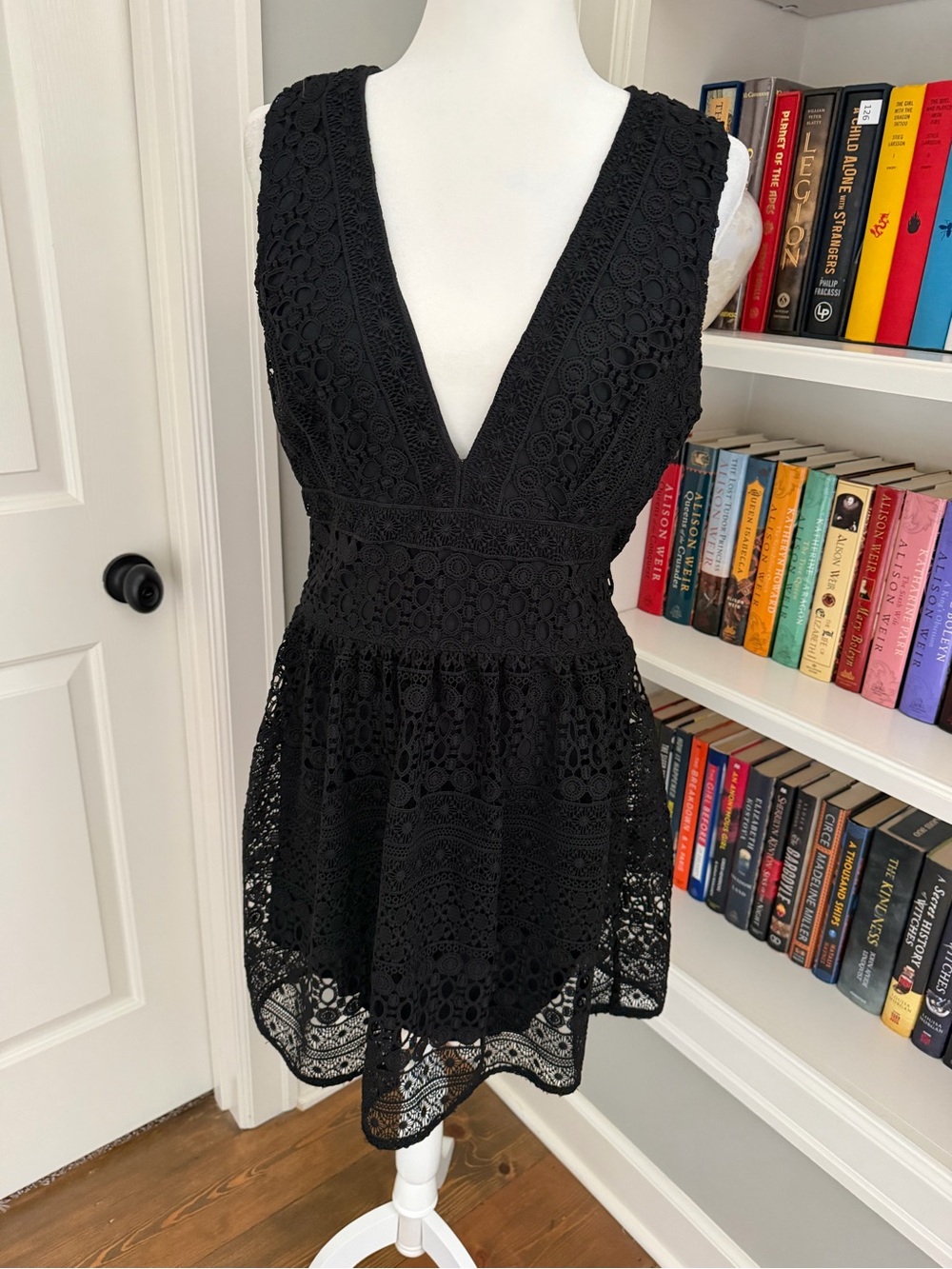 Abercrombie & Fitch Black Lace Mini Dress